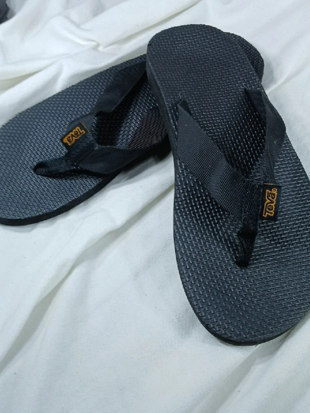 Teva Men’s Black Strap Flip-Flop Sandals